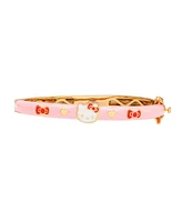 Hello Kitty Sanrio Enamel Hinge Bangle Bracelet - 6.5 Inches