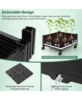 Skonyon Garden Obelisk Trellis with Self-Drainage System for Climbing Plants