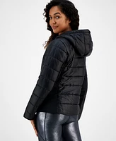 Id Ideology Women's Hooded Puffer Jacket, Created for Macy's