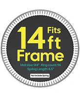 Yescom Trampoline Replacement Mat W/96V-Ring For 14" Trampoline Frame 8.5" Spring , Uv Resistant 8 Row Stitch Jumping Mat