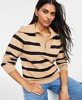 On 34th Women's Quarter-Zip Sweater, Created for Macy's