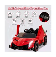 Vebreda 12V Licensed Lamborghini 4WD Kids Ride-on Sports Car with 2.4G Remote