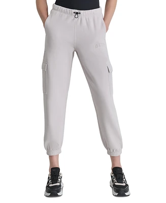 Dkny Sport Women's Tech Fleece Cargo Joggers