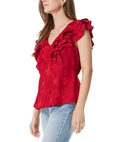 Sam Edelman Women's Maila Ruffle-Trim Peplum Top