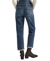 Silver Jeans Co. Women's Baggy Straight Leg Overall