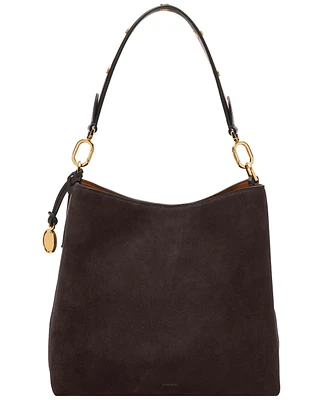 Fossil Jessie Suede Bucket Shoulder Bag