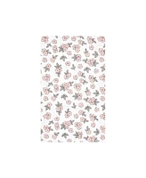 Hudson Baby Infant Girl Cotton Flannel Burp Cloths, Wild Forest Pink -Pack