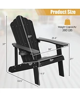 Skonyon Weather Resistant Hips Outdoor Adirondack Chair with Cup Holder