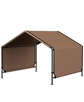 PawHut Portable Dog Tent for Shade Protection for Outdoor, Brown