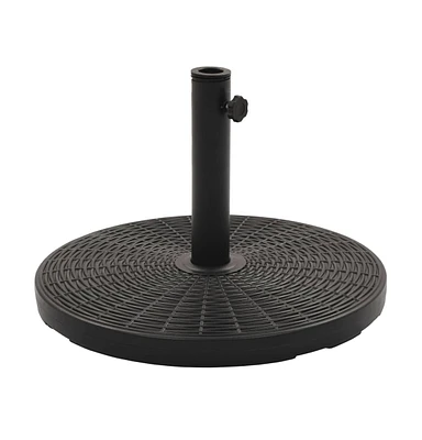 vidaXL Parasol Base Black Round 55.1 lbs