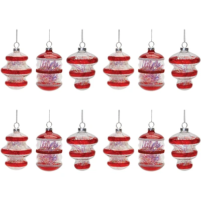 Slickblue Set of 12 Christmas Ornaments for Holiday Decorating