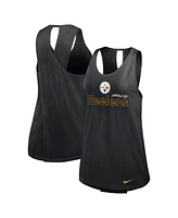 Nike Women's Black Pittsburgh Steelers Plus Performance Tank Top