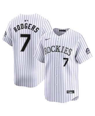 Nike Men's Brendan Rodgers White Colorado Rockies Home Limited Player Jersey