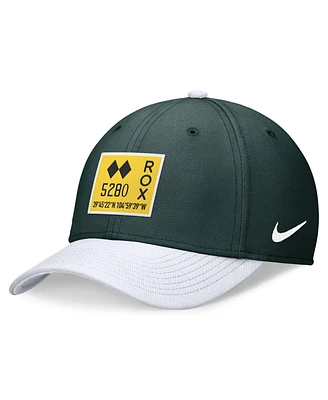 Nike Men's Green/White Colorado Rockies 2024 City Connect Swoosh Flex Hat