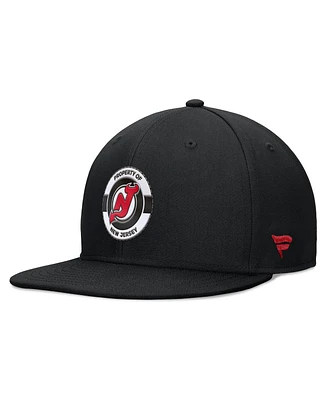 Fanatics Men's Black New Jersey Devils Authentic Pro Training Camp Snapback Hat