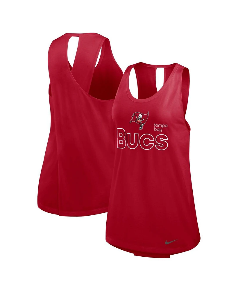 Nike Women's Red Tampa Bay Buccaneers Performance Tank Top