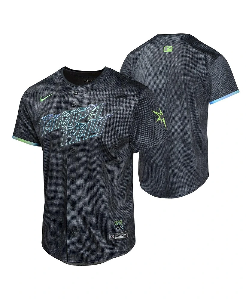 Nike Big Boys and Girls Black Tampa Bay Rays 2024 City Connect Limited Jersey