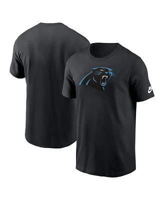 Nike Men's Black Carolina Panthers Rewind Logo Essential T-Shirt