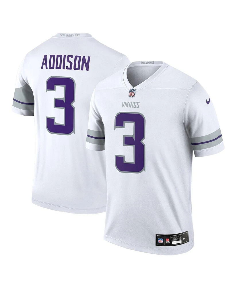 Nike Men's Jordan Addison White Minnesota Vikings Alternate Legend Player Jersey