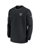 Nike Men's Las Vegas Raiders 2024 Sideline Coaches Long Sleeve Top