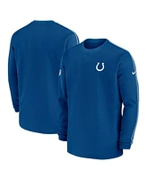 Nike Men's Royal Indianapolis Colts 2024 Sideline Coaches Long Sleeve Top