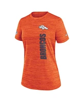 Nike Women's Orange Denver Broncos Velocity Performance T-Shirt