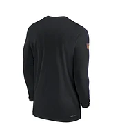 Nike Men's Minnesota Vikings Sideline Coach Uv Performance Long Sleeve T-Shirt