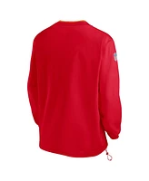 Nike Men's Red Kansas City Chiefs Sideline Pullover Wind Shirt