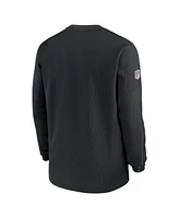 Nike Men's Black Philadelphia Eagles 2024 Sideline Coaches Long Sleeve Top