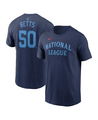 Nike Men's Mookie Betts Navy National League 2024 Mlb All-Star Game Name Number T-Shirt