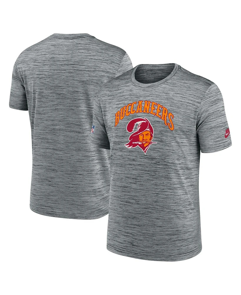 Nike Men's Gray Tampa Bay Buccaneers Velocity Alternate Logo Performance T-Shirt