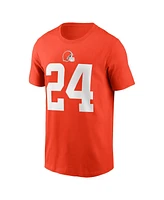 Nike Men's Nick Chubb Orange Cleveland Browns Player Name Number T-Shirt