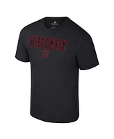 Colosseum Men's Black Wisconsin Badgers Color Pop Active Blend T-Shirt