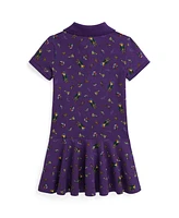 Polo Ralph Lauren Toddler And Little Girls Bear Stretch Mesh Dress