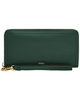 Fossil Logan Leather Zip Around Clutch Wallet