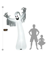 Givimo 12 Feet Halloween Inflatable Spooky Ghost with Blower and Led Lights