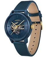 Lacoste Men's L.12.12 Automatique Leather Strap Watch 44mm