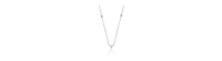 GiGiGirl Stunning Sterling Silver White Gold Plated Cubic Zirconia on Triangle Pendant