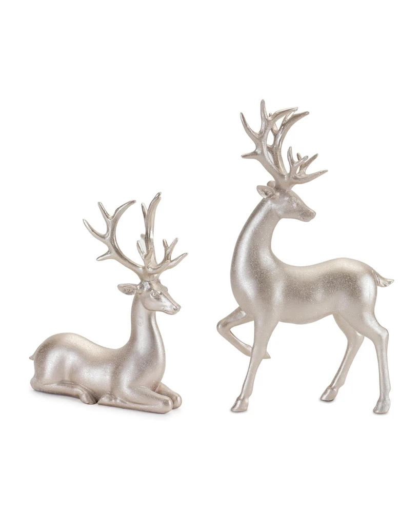 Slickblue Deer (Set of 2) 9"H, 13"H Resin