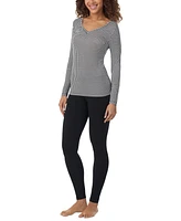 Cuddl Duds Women's Softwear Stretch V-Neck Top