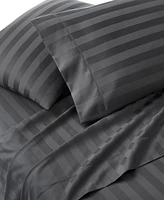 Charter Club 1.5" Stripe 550 Thread Count 100% Cotton 3-Pc. Sheet Set, Twin, Exclusively at Macy's