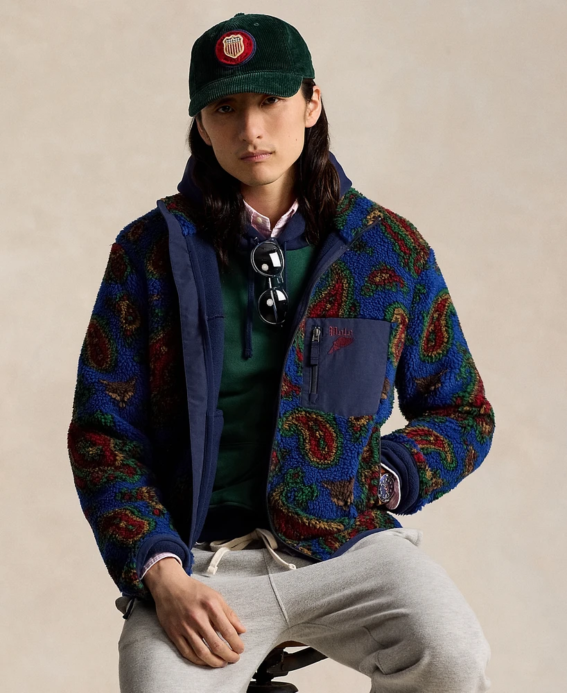 Polo Ralph Lauren Men's Paisley Pile Fleece Jacket