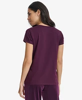 Calvin Klein Women's Metallic-Logo Crewneck T-Shirt