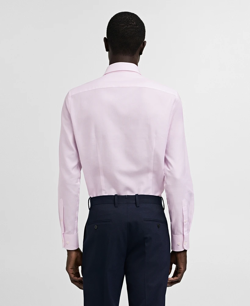Mango Men's Micro-Stripe Twill Dress Shirt