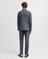 Mango Men's Pleats Detail Suit Pants