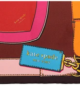 Kate Spade New York Women's Bag Print Silk Square Scarf