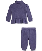 Polo Ralph Lauren Baby Cotton Shawl-Collar Sweater & Pant Set