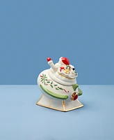 Lenox Santa Rocket Covered Candy Dish