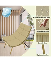 Elegant Chaise Lounge with Table for Indoor/Outdoor Relaxation