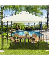 Vebreda 2 Tiers 10 x 10 Feet Patio Gazebo Canopy Tent